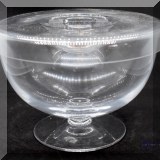 K43. 2-Piece glass shrimp bowl. 7.5”w - $14 